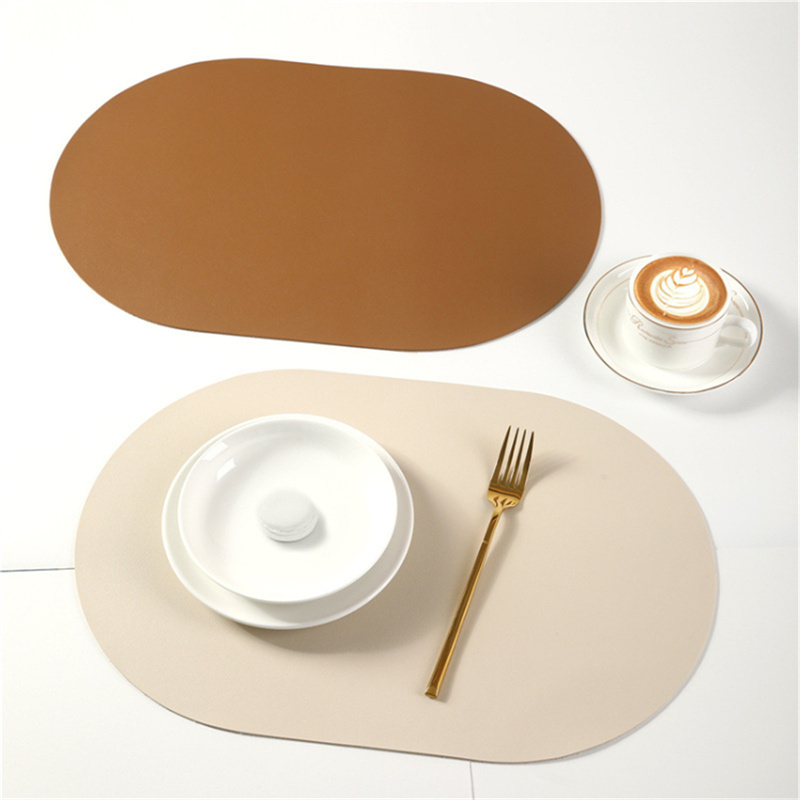 Food Prep Mat - 30x45CM effen kleur PU lederen placemat