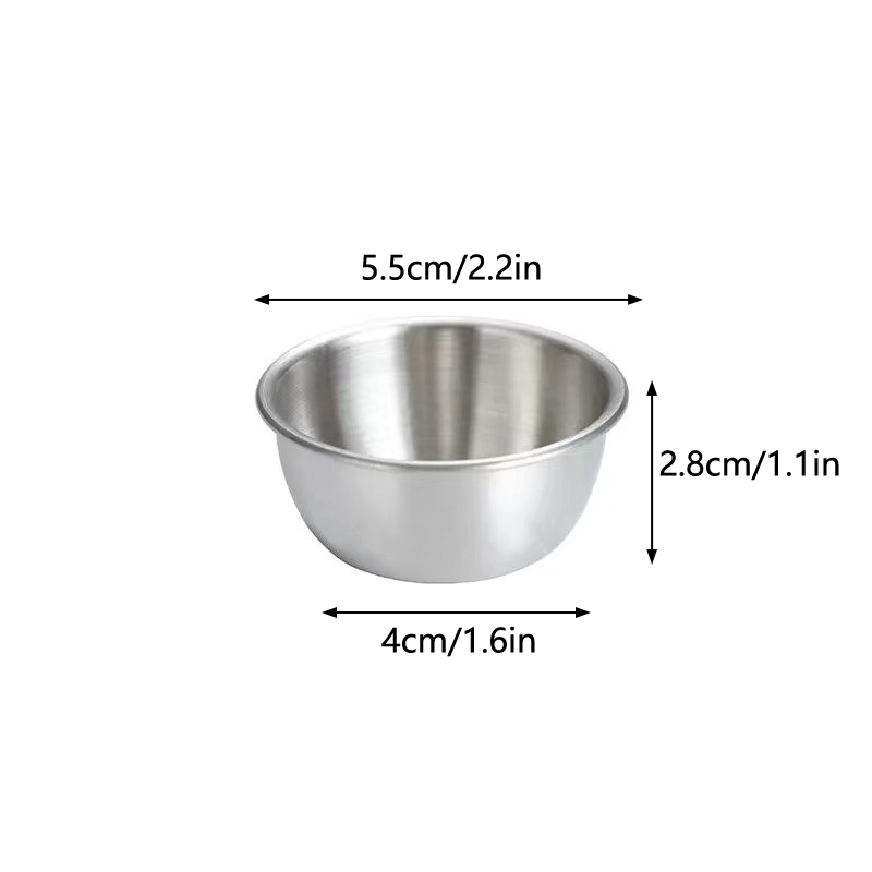 Sauce Dipping Cup - △ 304 roestvrijstalen klein kruidenbakje, sausbakje,