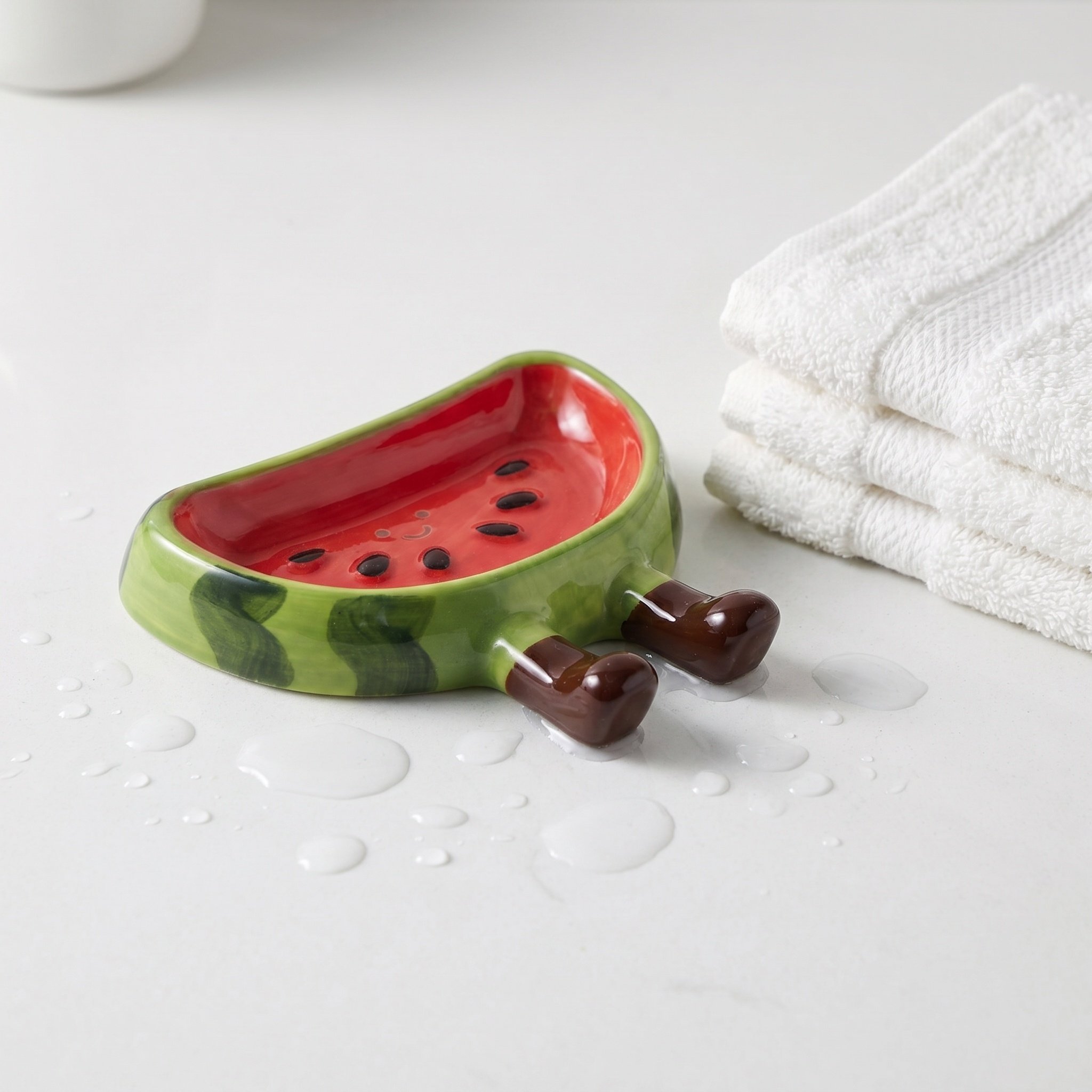 Sauce Dipping Cup - Watermeloenvormige keramische sausbakje, schattig mini porseleinen
