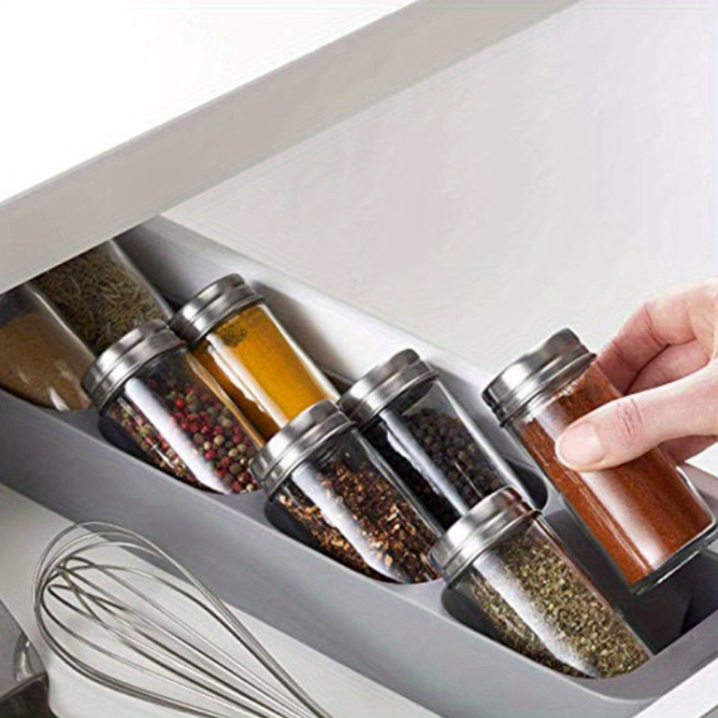 Spice Jar Labels - 1 stuk 8-vakjes kruidenrek, kastorganizer, kruidenopbergrek,