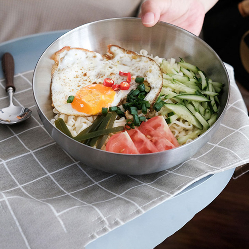 Meal Prep Korean - 2 stuks Koreaanse stijl roestvrijstalen saladeschalen,