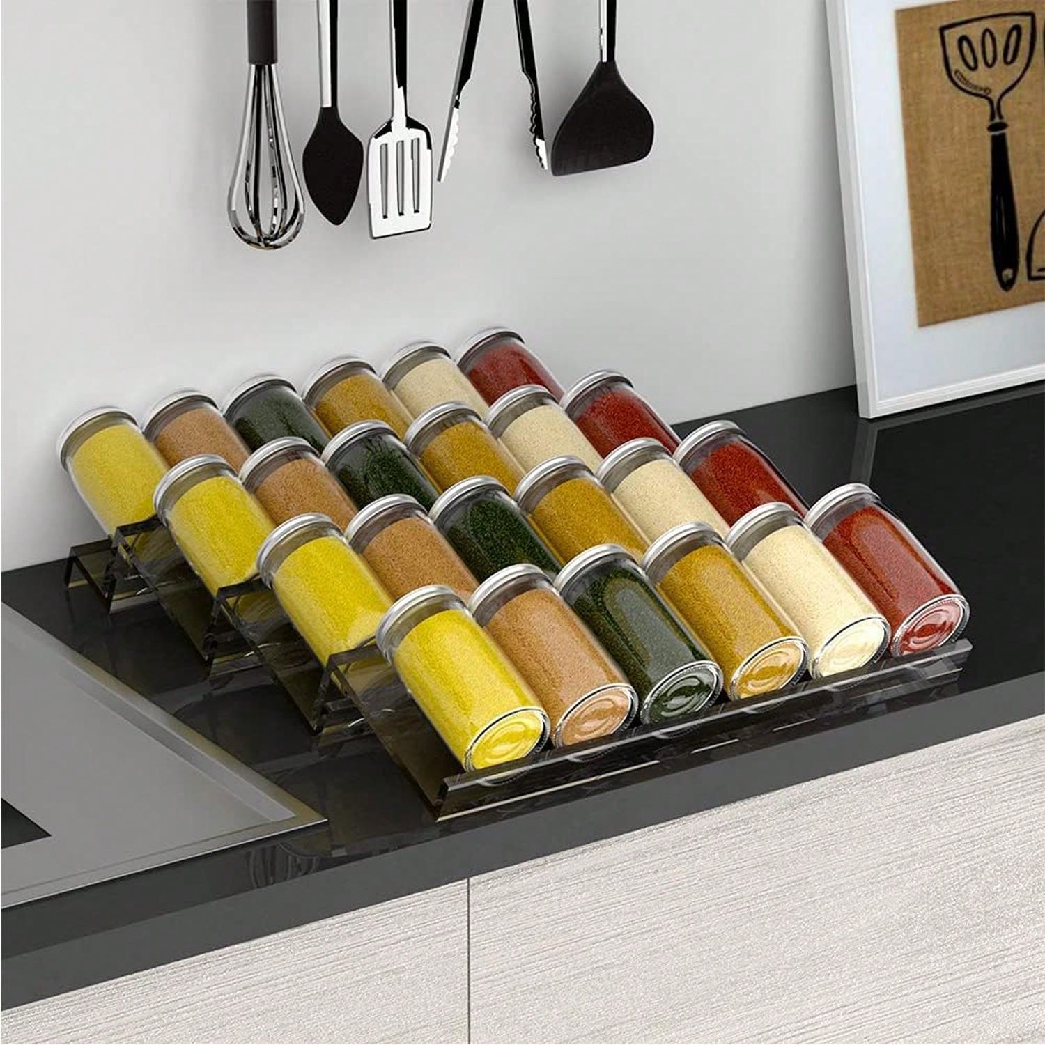 4-laags Spice Lade Organizer V - Spice Jar Labels recensie en prijs