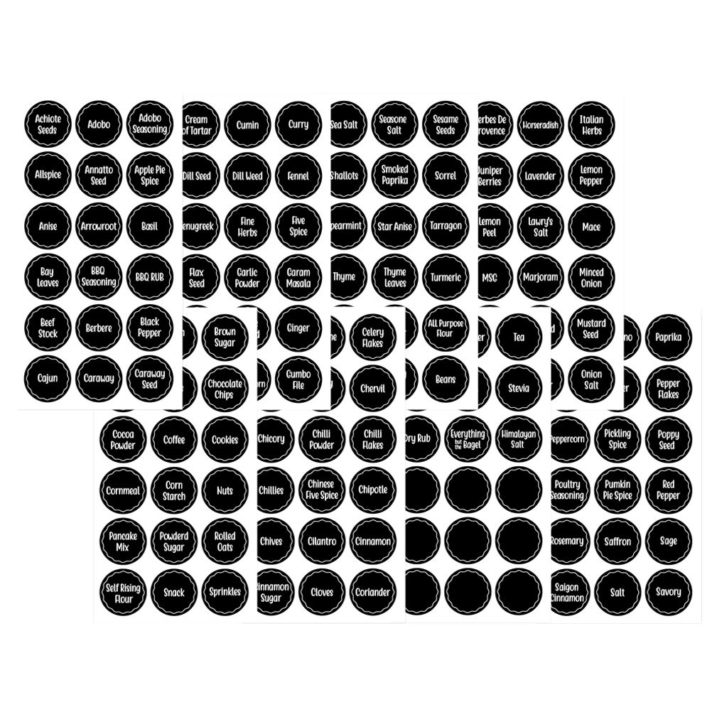 144 stuks hoogwaardige etikett - Spice Jar Labels recensie en prijs