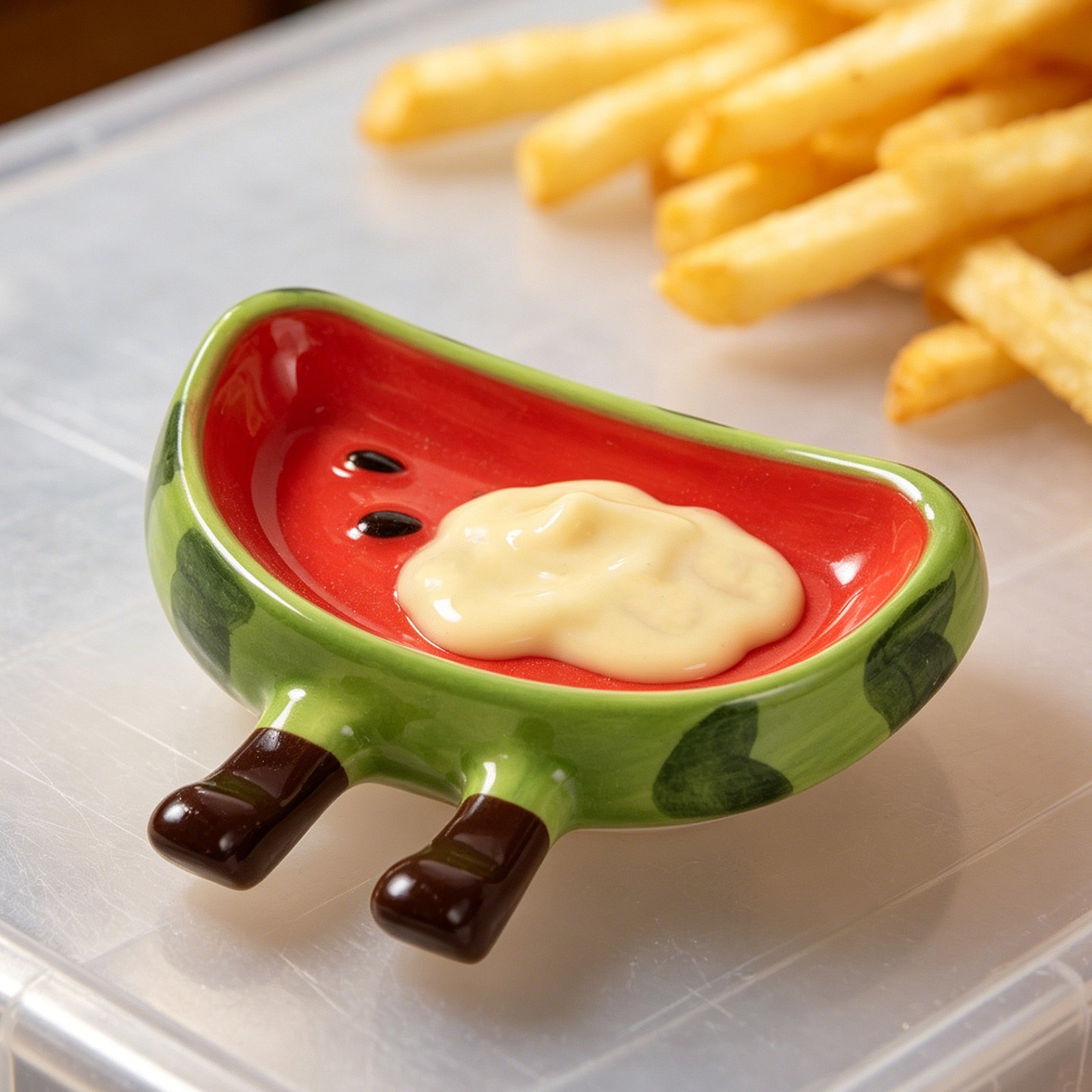 Watermeloenvormige keramische  - Sauce Dipping Cup recensie en prijs
