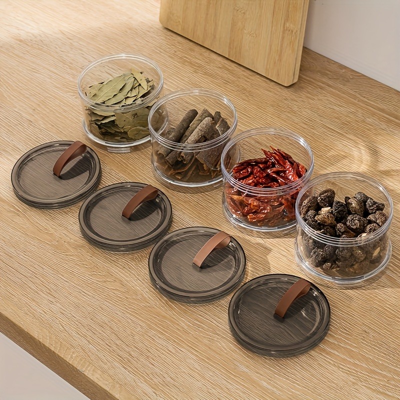 Drielaagse ronde kruidenopberg - Spice Jar Labels recensie en prijs