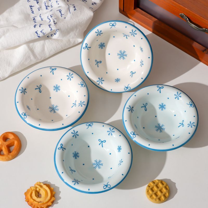4 Stuks Sneeuwvlok Keramiek Sa - Sauce Dipping Cup recensie en prijs