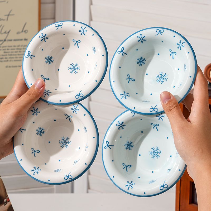 4 Stuks Sneeuwvlok Keramiek Sa - Sauce Dipping Cup recensie en prijs