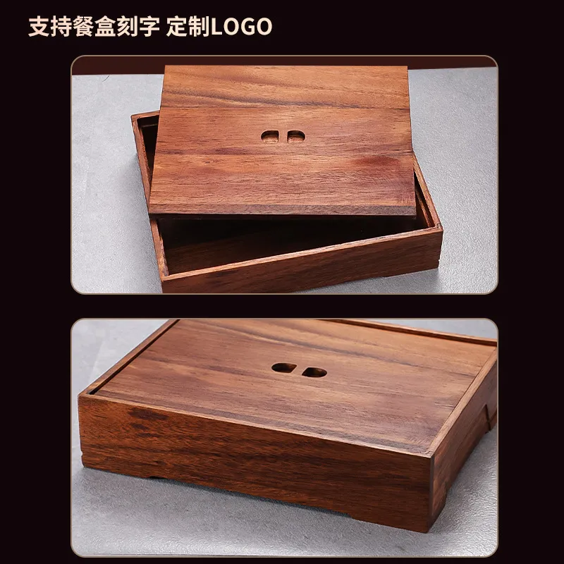 Zwarte Walnoot Bento Box met V - Meal Prep Korean recensie en prijs