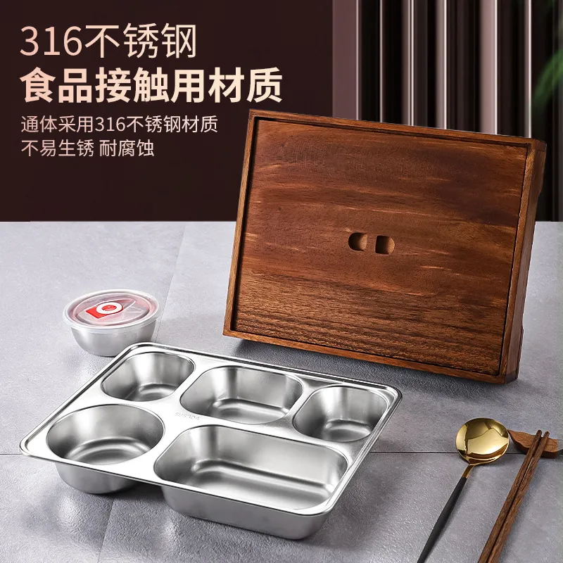 Zwarte Walnoot Bento Box met V - Meal Prep Korean recensie en prijs